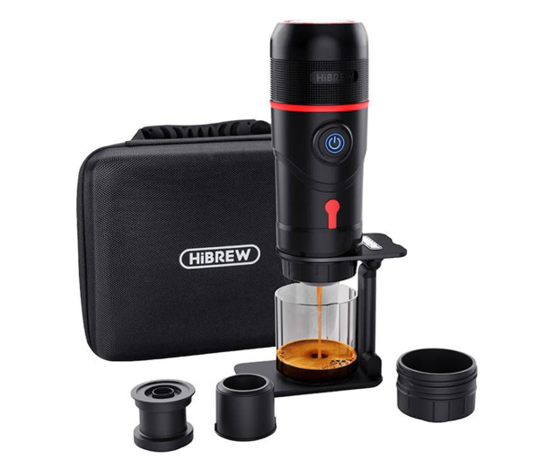 HiBrew Przenośny ekspres do kawy 3 w 1 z adapterem i etui H4 - 1049220 - zdjęcie